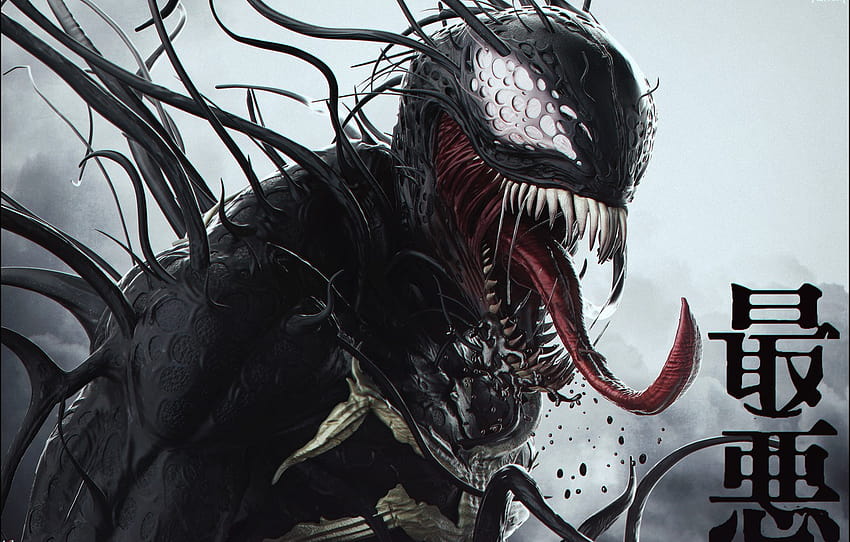 Language, Teeth, Art, Marvel, Venom, Venom, Symbiote, Creatures, Kenny Carmody, by Kenny Carmody, Venom Seperation Anxiety HD wallpaper