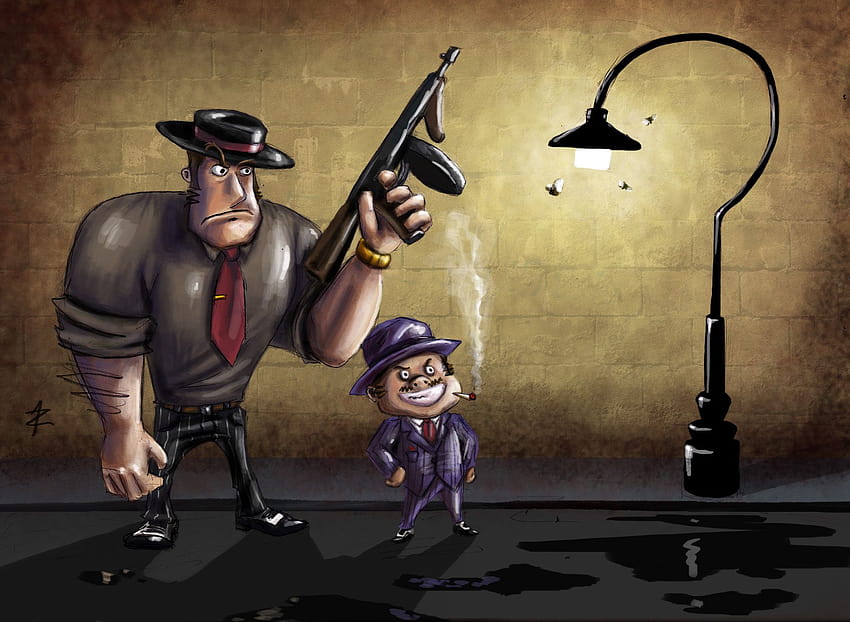 Best 3 Gangsters on Hip, gangster cartoon HD wallpaper