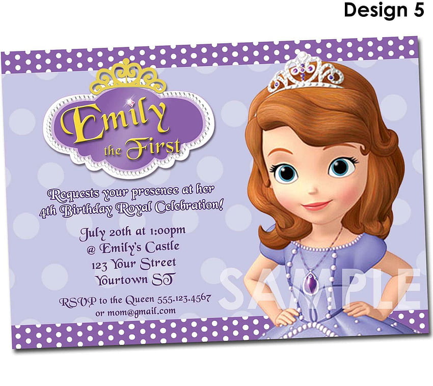 Remarkable Sofia The First Birtay Invitations To Create Your Own HD wallpaper