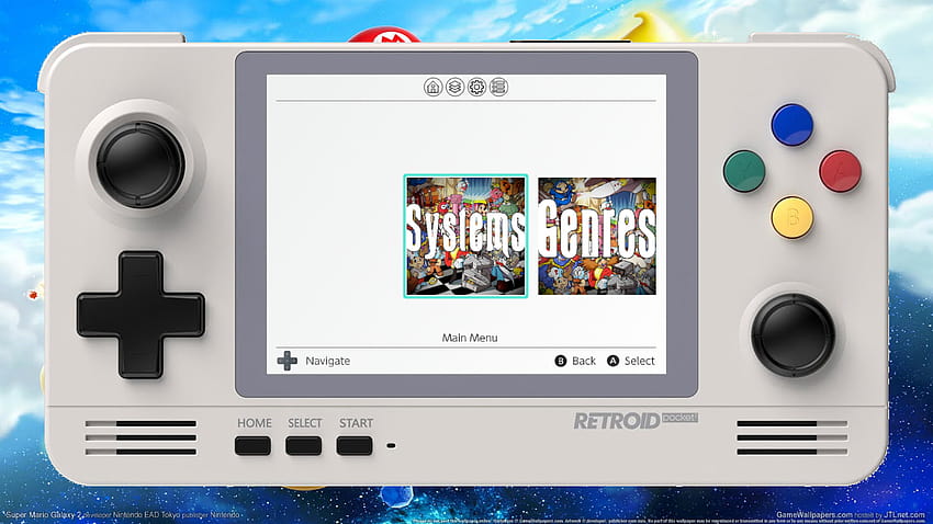 Retro-Switch-Theme für DIG-Frontend!: Retroid HD-Hintergrundbild