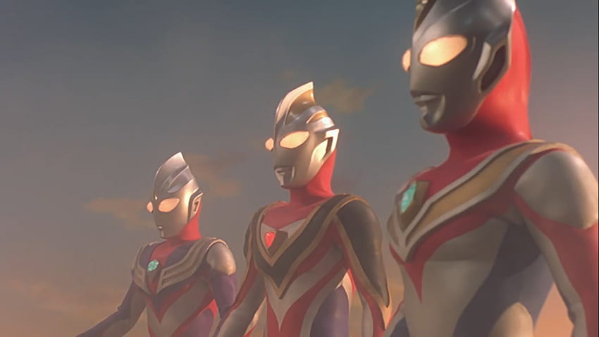 Ultraman Tiga, Ultraman Dyna e Ultraman Gaia: A Batalha Decisiva no Hiperespaço papel de parede HD