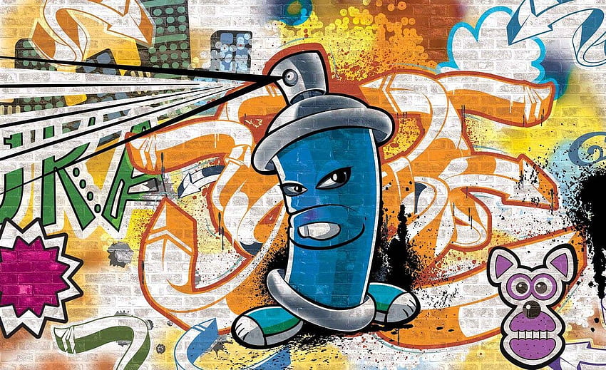 Graffiti Street Art Wall Paper Mural, graffiti bilder HD wallpaper