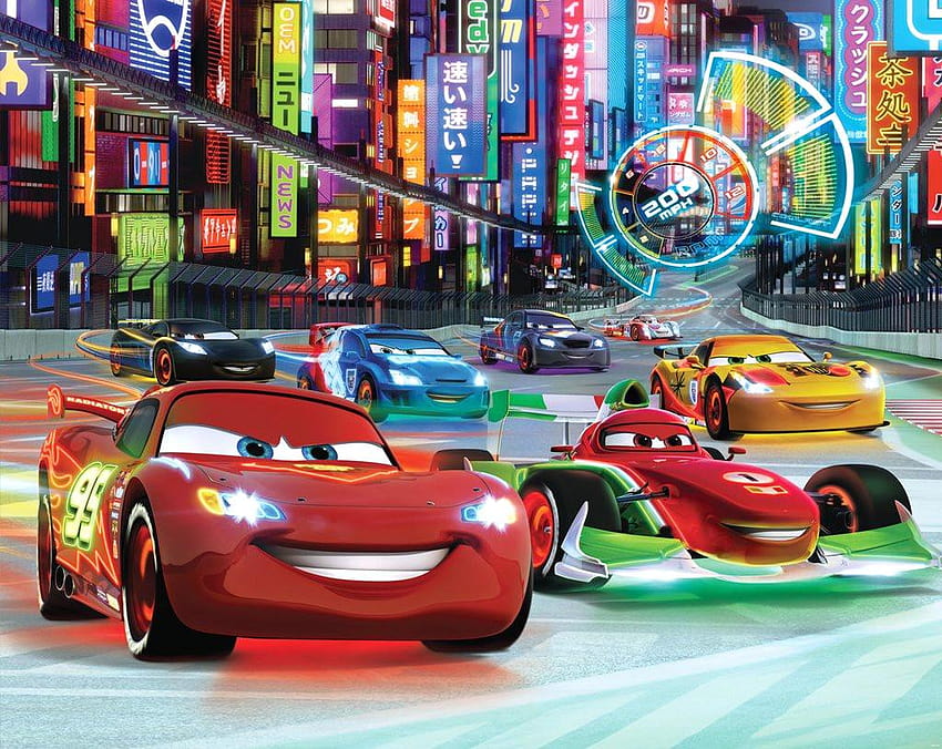 Disney Cars, dibujos animados de coches fondo de pantalla