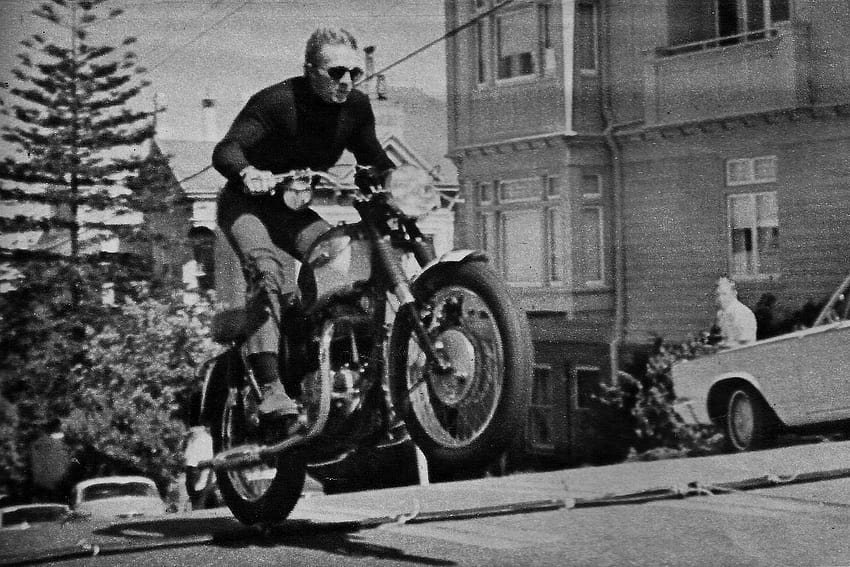The Day I Met Steve McQueen by Tony Piazza, steve mcqueen motorcycle HD wallpaper