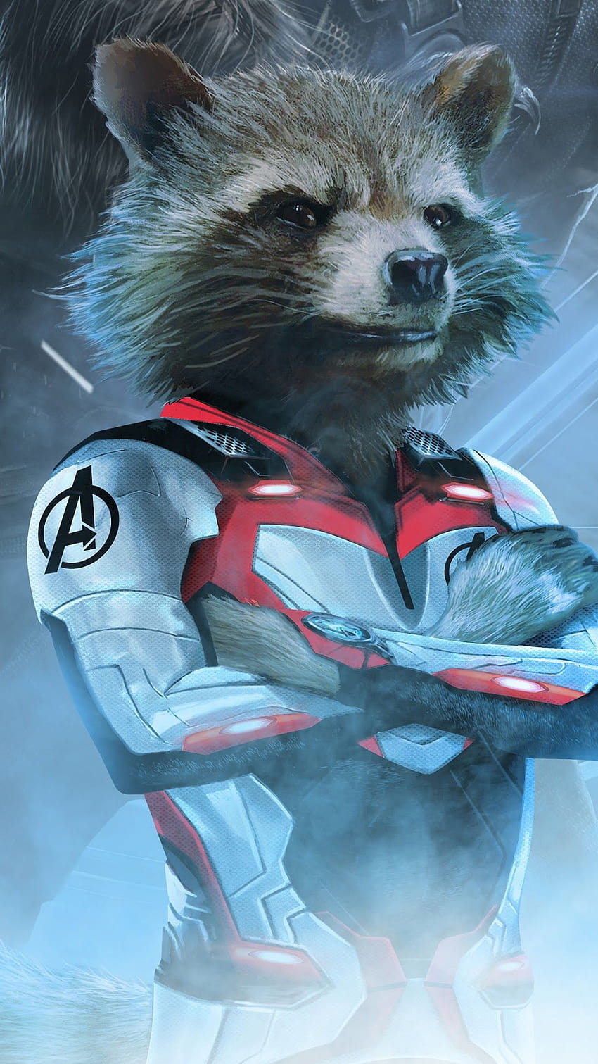 335331 Avengers: Endgame, Rocket Raccoon, teléfono de traje blanco, s y fondo de pantalla del teléfono