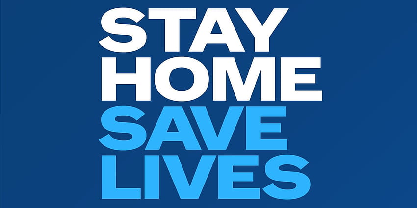 Tetap di rumah jika Anda bisa untuk membantu Amerika mengatasi virus corona, menyelamatkan nyawa, pandemi virus corona Wallpaper HD