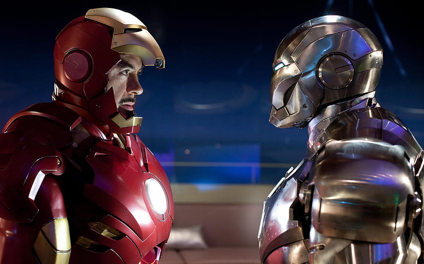 Iron Man Face Group, face to face HD wallpaper