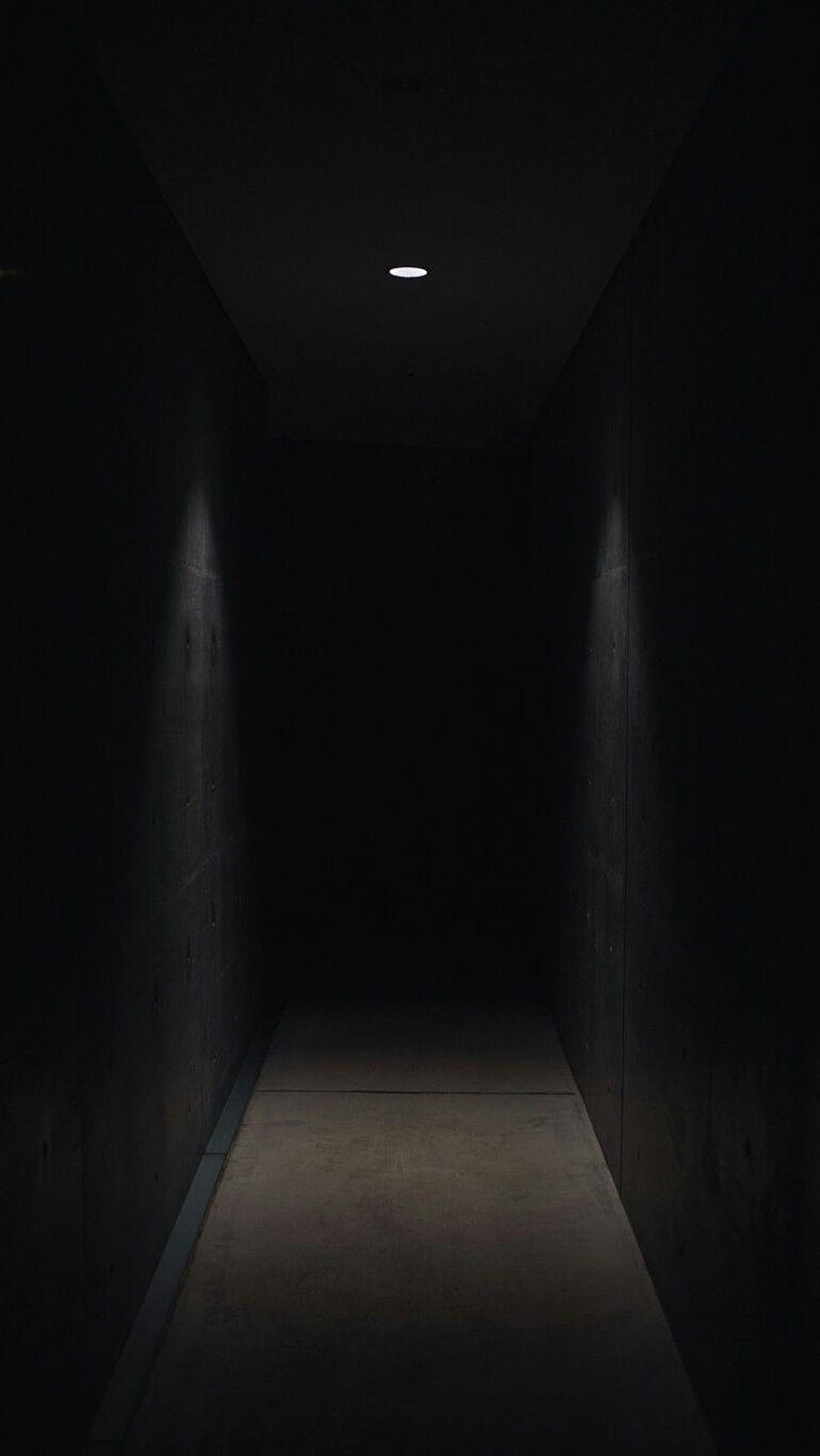 不気味な暗い廊下、美的恐怖症 HD電話の壁紙