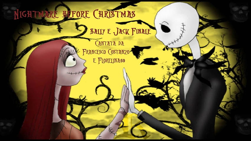 Nightmare before Christmas) Sally e Jack finale, jack and sally HD wallpaper