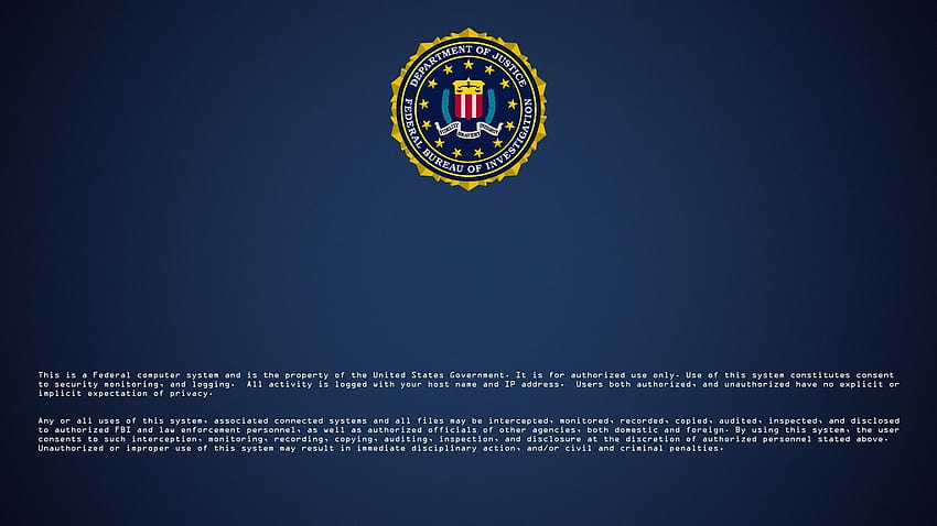 Logos für > Fbi-Anmeldeschirm HD-Hintergrundbild