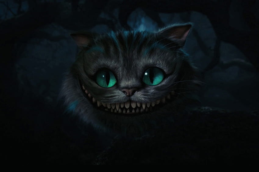 movies cats alice in wonderland scary smiling cheshire cat 1800x1200 People ,Hi Res People ,High Definition, scary smile HD wallpaper