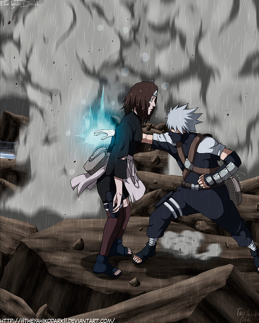 Kakashi tötet Rin!! – Naruto 604, Kakashi und Rin HD-Handy-Hintergrundbild
