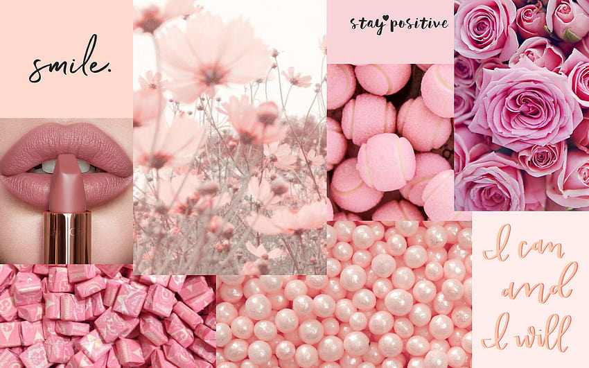 Pink Macbook Screensaver, macbook estetika merah muda Wallpaper HD