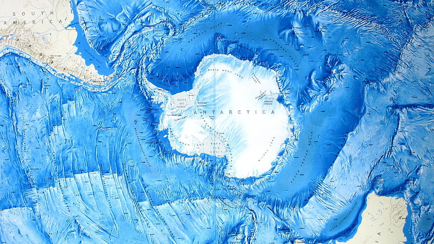 Antarktika Haritası HD duvar kağıdı