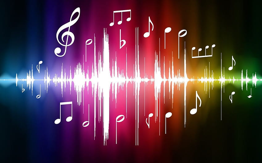 Me gusta escuchar a la música. La música que escucho es sobre todo, colored music HD wallpaper