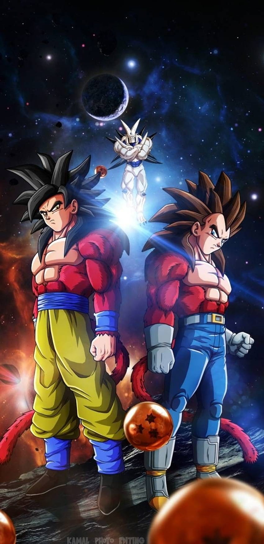 Goku SSJ4 y Vegeta SSJ4 vs. Dragón 1estrella, vegeta ssj 4 HD phone  wallpaper | Pxfuel