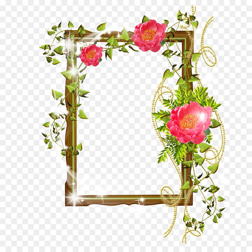Wedding Floral Frame png HD phone wallpaper