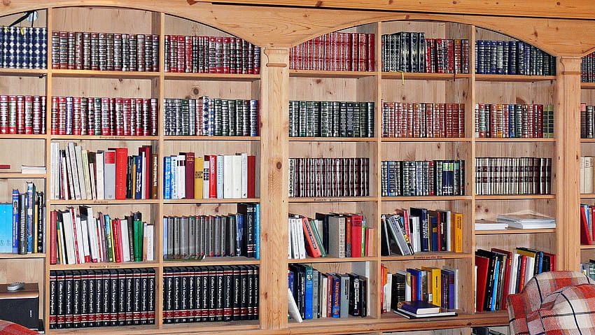 3069304 / Bücherregale, Bücherwand, Bücherregal, Bücher, Bibliothek, Zimmer, Herbstbibliothek HD-Hintergrundbild