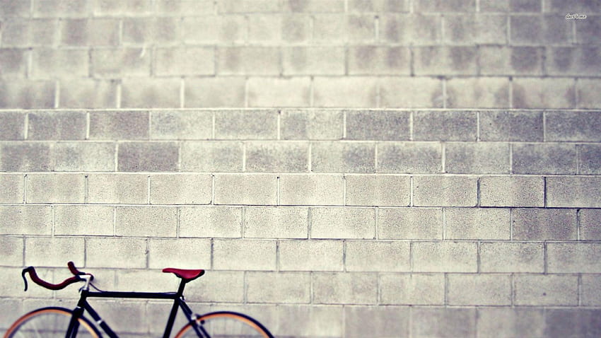 Bike against the wall HD wallpaper