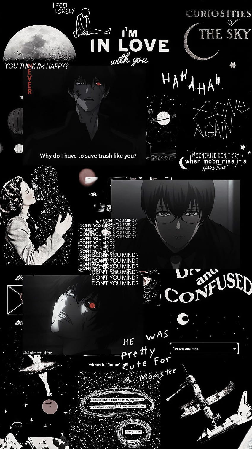 Dark Anime Aesthetic posté par Ryan Tremblay, iphone anime noir Fond d'écran de téléphone HD