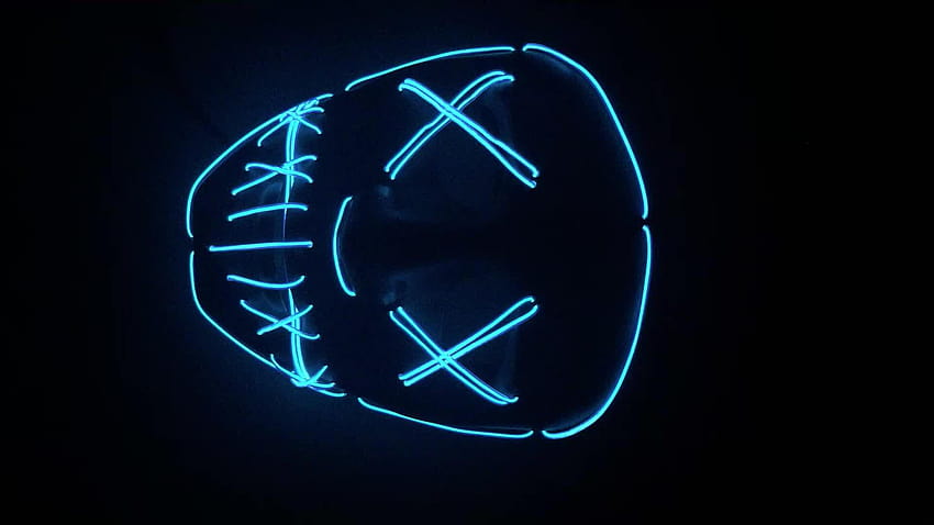 Led Purge Halloween Light Up Mask, led purge mask HD wallpaper