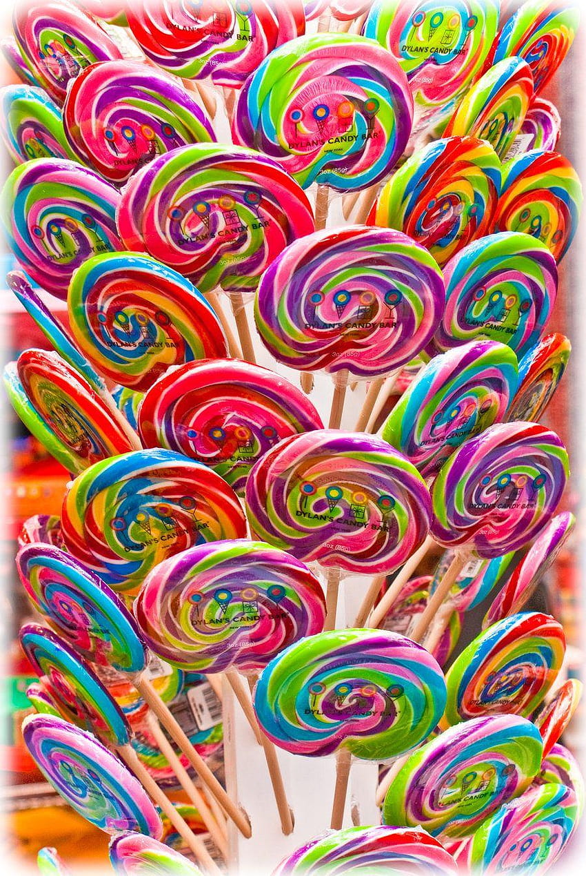 Purple Lollipop Candy Background Rainbow Candy Fruit Candy Love  Background Image And Wallpaper for Free Download