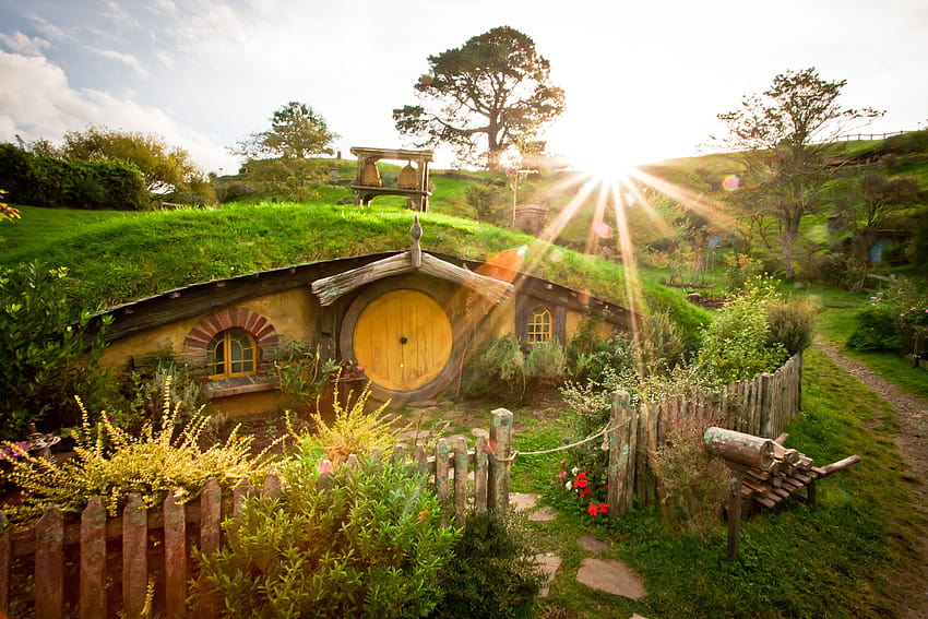 Home of Adventures, Hobbiton Ultra HD wallpaper