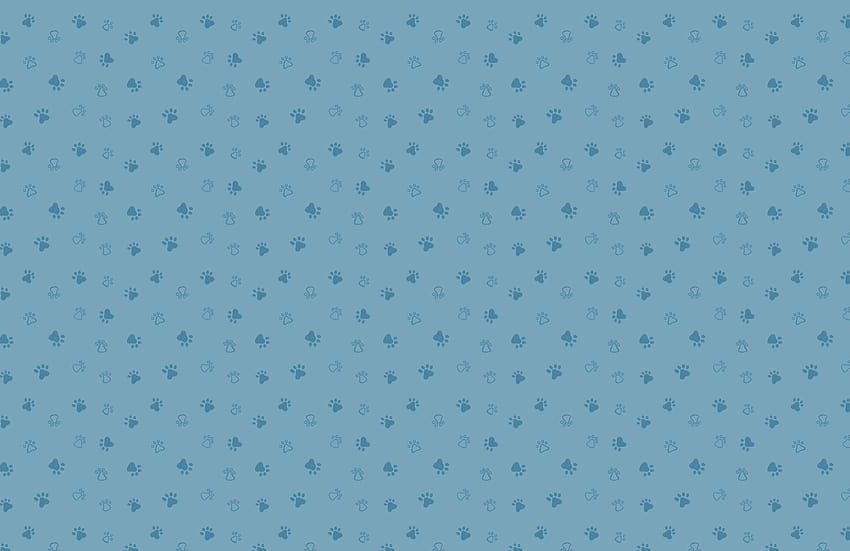 Blue Dog Paw Print Pattern, pawprint HD wallpaper