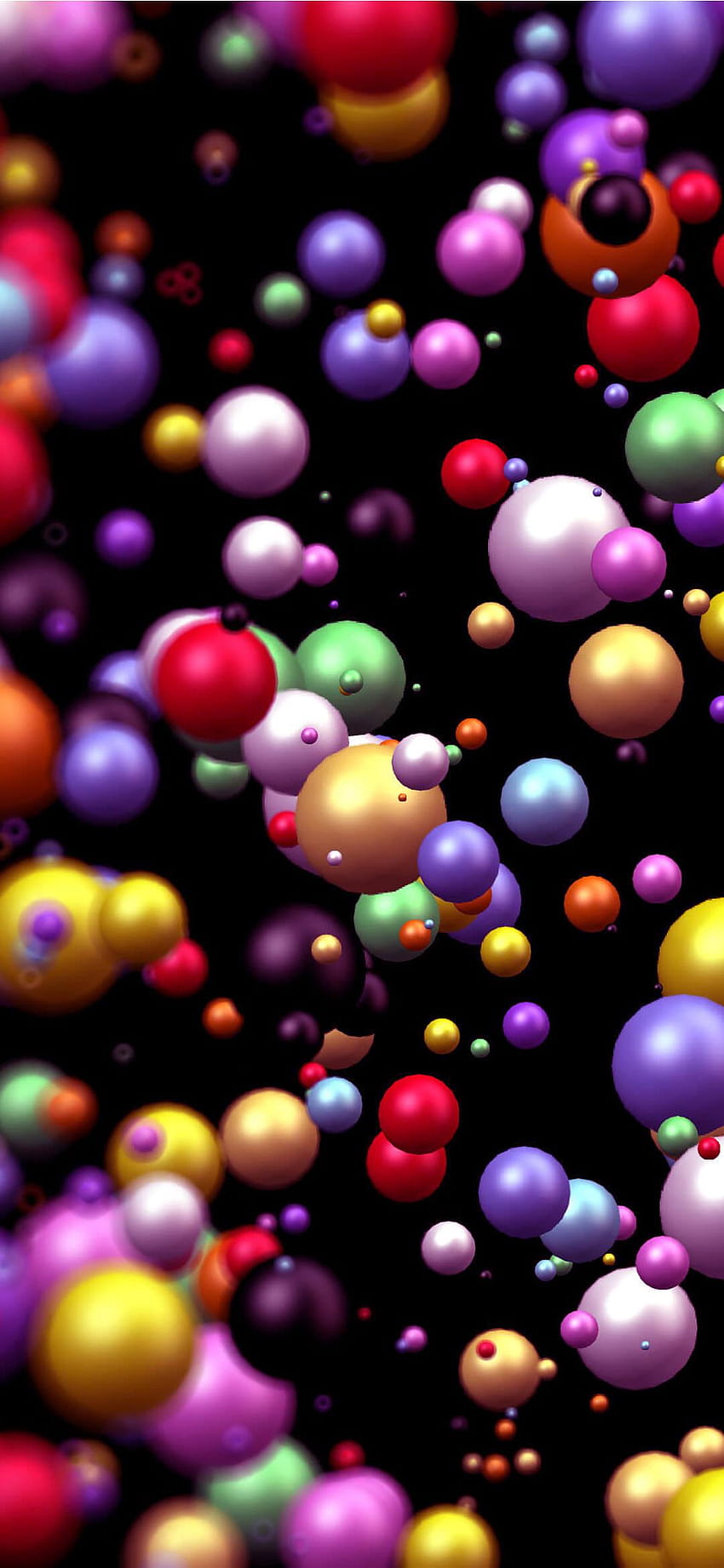 Abstract Color Balls HQ [1080x2340] HD phone wallpaper
