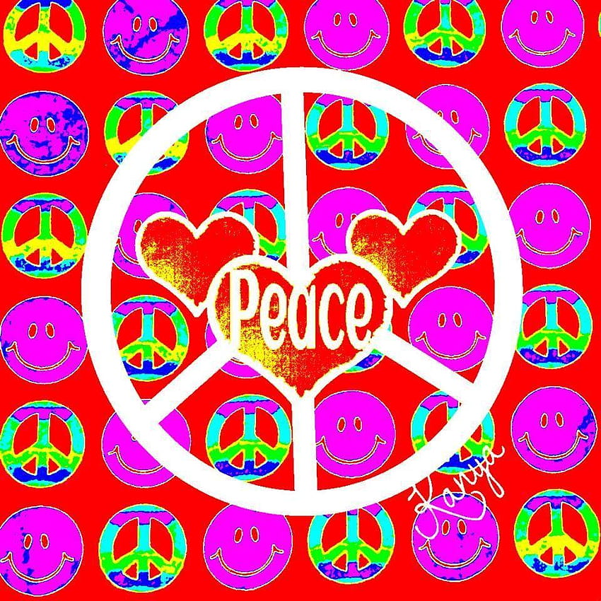 Peace Sign Art...., peace hippie HD phone wallpaper