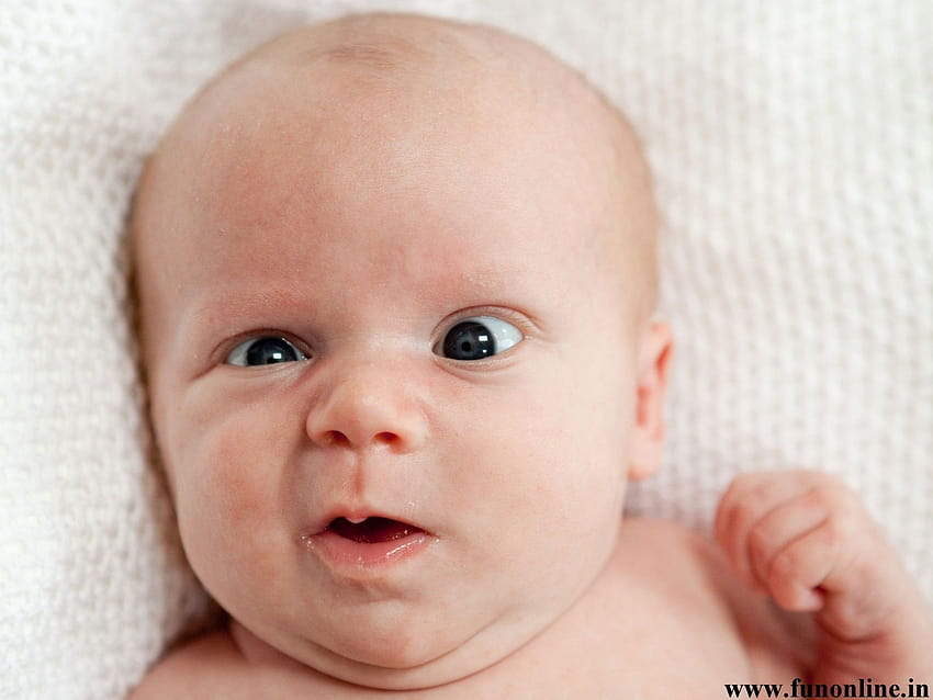7 Funny Baby, rostos humanos engraçados papel de parede HD