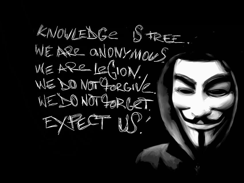 익명의 마스크 Sadic Dark Anarchy Hacker Hacking Vendetta, 해커 마스크 HD 월페이퍼
