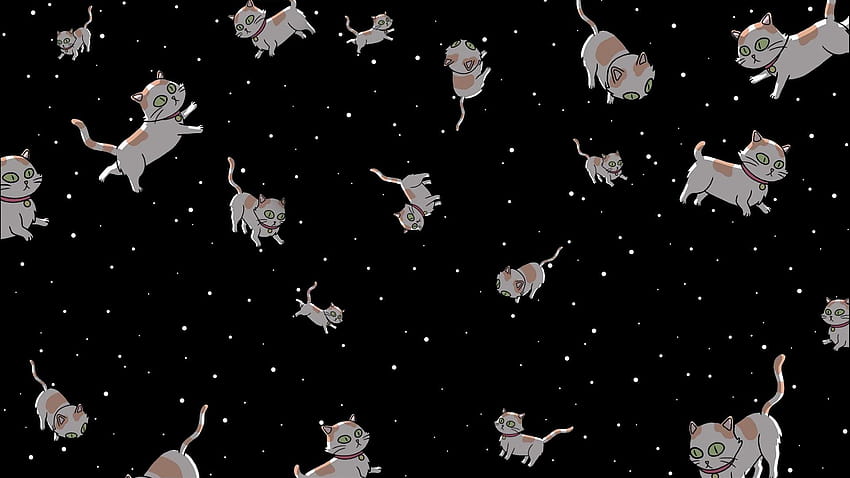 Space Cats posted by Sarah Anderson, space kitty HD wallpaper