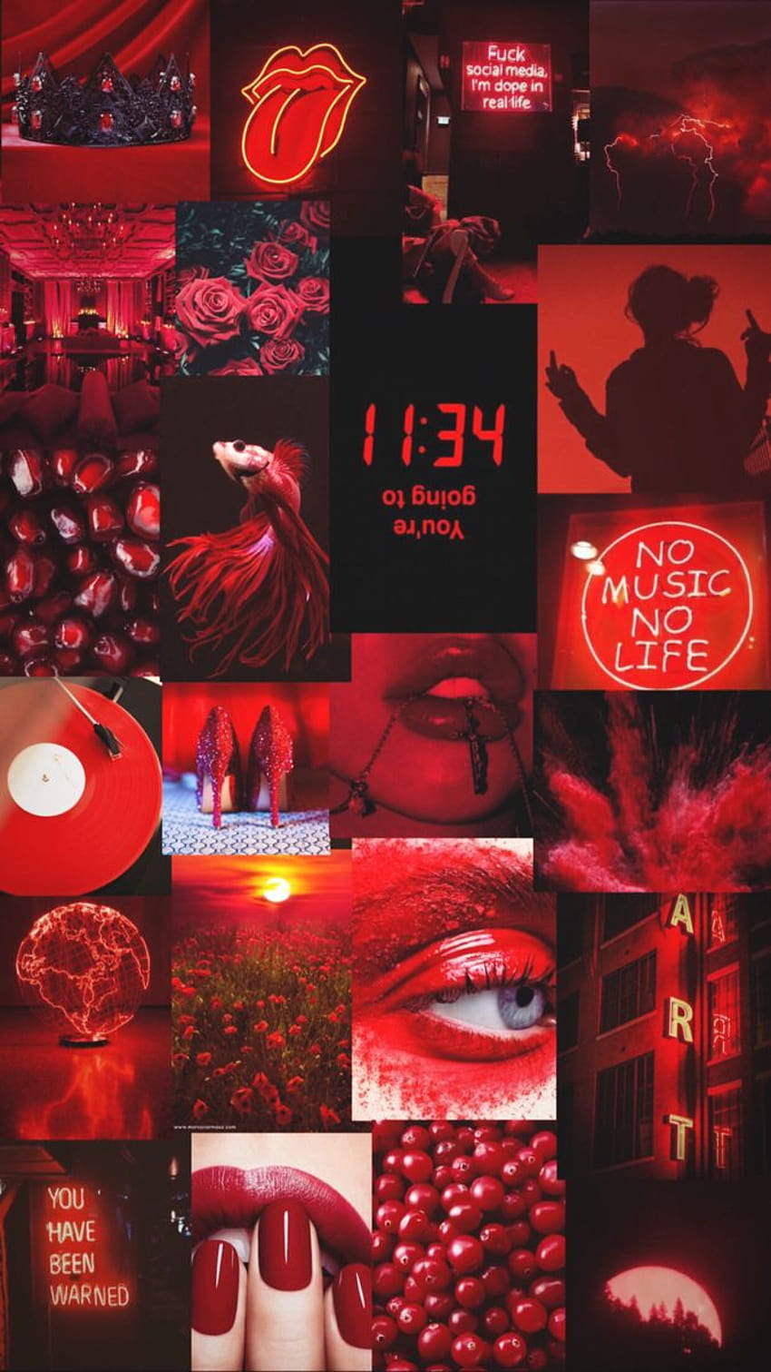 Dark red aesthetic collage HD phone wallpaper | Pxfuel