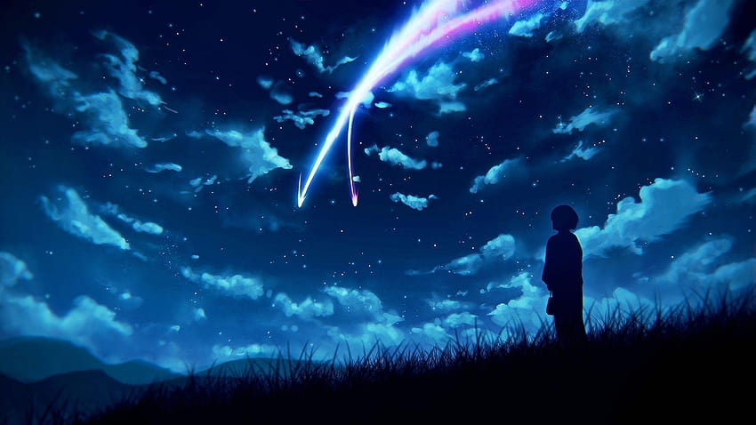 Anime Your Name Live, blauer Anime HD-Hintergrundbild