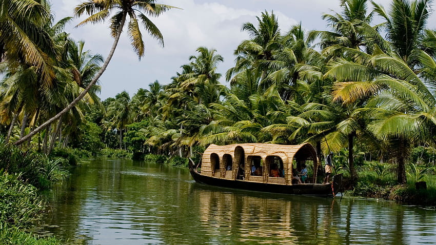 10 Best Nature in India con Kerala Backwaters, turismo in Kerala Sfondo HD