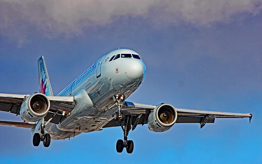 Airbus A319, passenger plane, r, air HD wallpaper