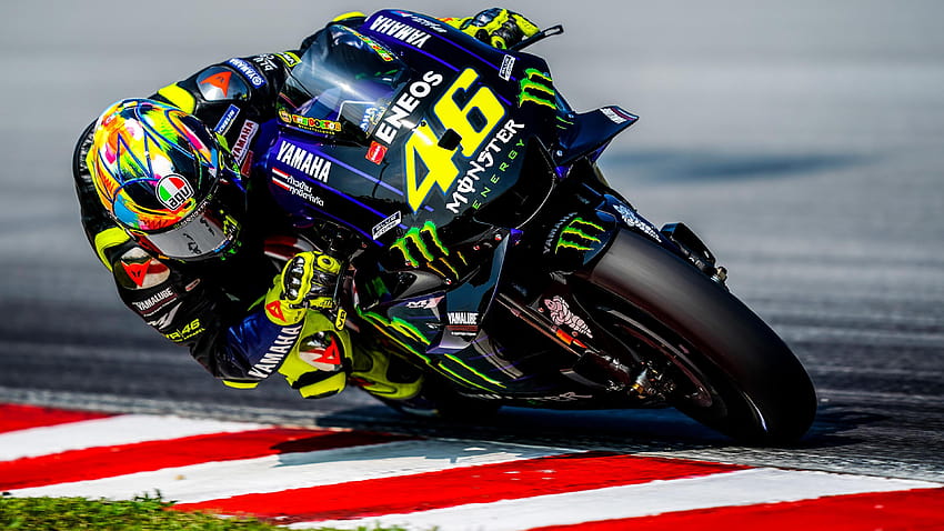 Valentino Rossi Yamaha Racing MotoGP 2019, moto de course Fond d'écran HD