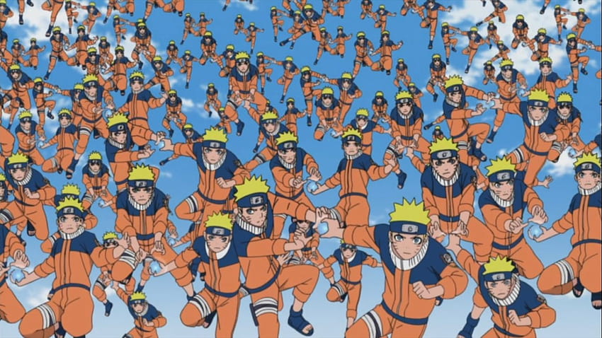 Naruto Shadow Clone Jutsu HD wallpaper