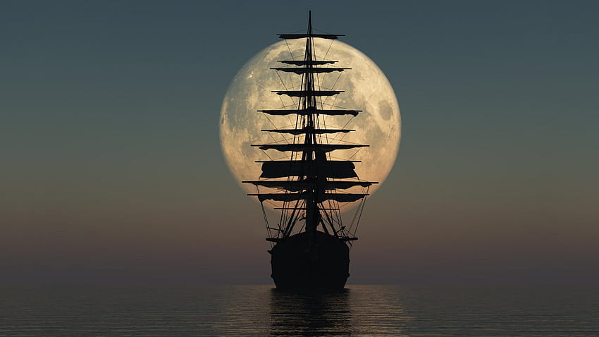 Pirate Ship Black Pearl HD wallpaper