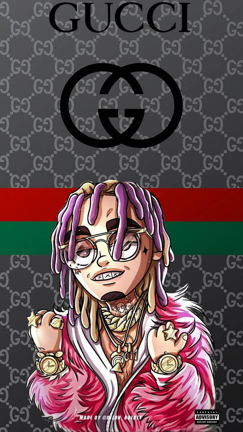 Lil Pump GUCCI GANG by XxisaisaYTxXRO, anime gucci HD phone wallpaper