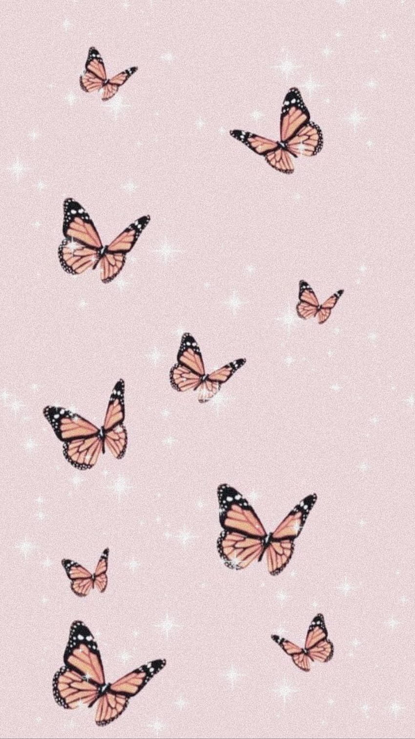 Pink butterfly backgrounds, butterfly pattern HD phone wallpaper