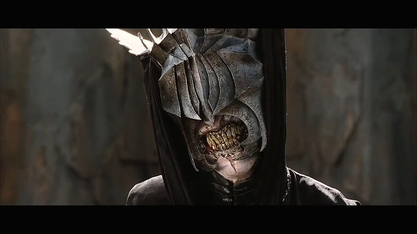 Aragorn neden Kral'ın Dönüşü filminde Sauron'un Ağzı'nın kafasını keserken kitapta onunla sadece konuşuyor? HD duvar kağıdı