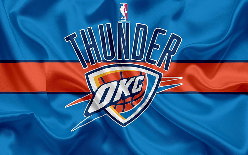 Oklahoma City Thunder, basketball club, oklahoma flag HD wallpaper