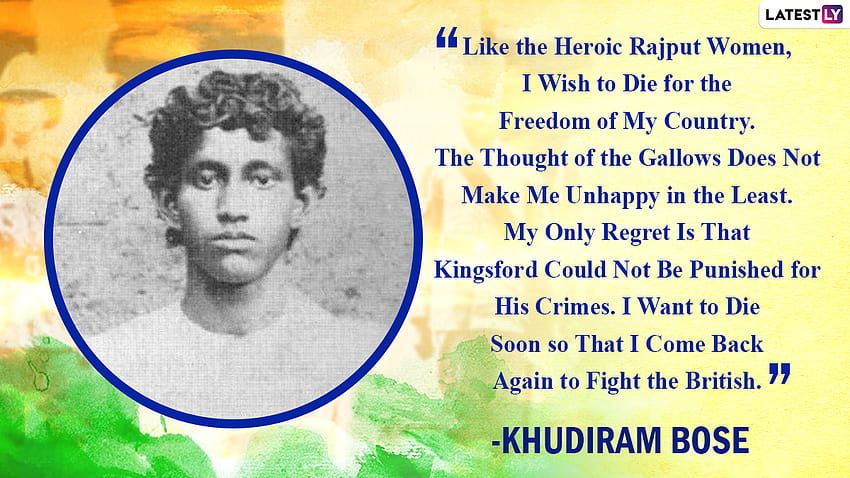 Shaheed Khudiram Bose 131st Birth Anniversary Quotes And : WhatsApp Messages, And to Remember the Indian dom Fighter HD wallpaper