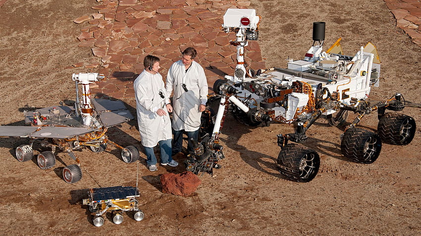 Größenvergleich zwischen dem Curiosity-Rover und früheren Mars-Rovern • /r/ HD-Hintergrundbild