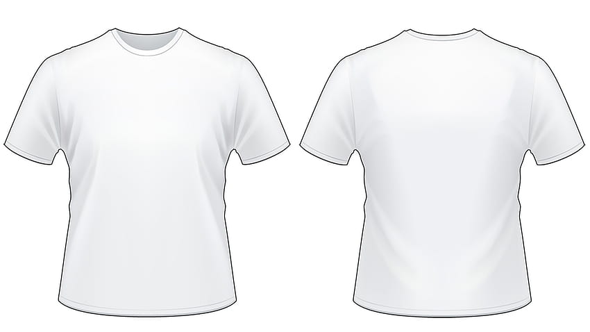 бяла тениска HD тапет