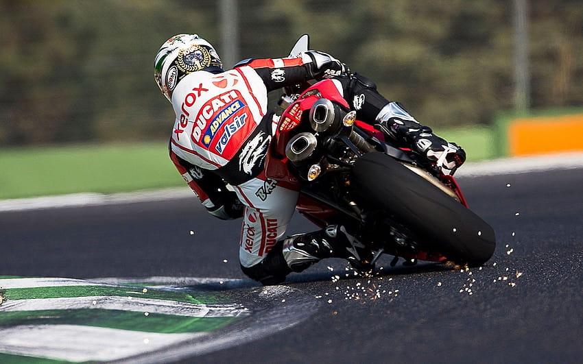 Pilot Kecepatan Lacak Sepeda Motor Ducati, lacak sepeda motor Wallpaper HD