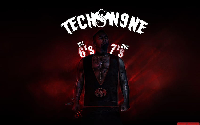 s de Tech N9ne, logotipo de música extraña fondo de pantalla