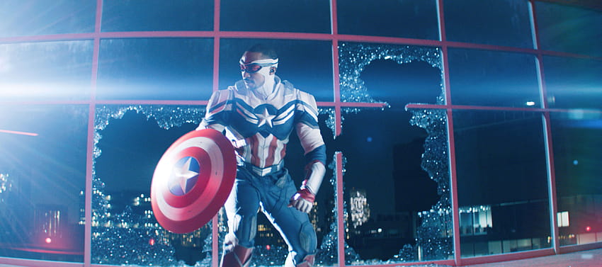 Nowy Kapitan Ameryka pojawia się na ostatnim plakacie Falcon and the Winter Soldier, sokole i tarczy zimowego żołnierza Tapeta HD